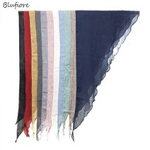 [블루피오레] 삼각 무지 코튼 스카프 AF3917