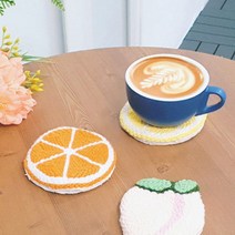 태광조명 DIY 펀치니들 자수 / 바늘세트 장식품 소품 컵받침 티코스터, 산타모자