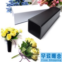 도토리샵 벽부착식 에칭 꽃병+장미 조화세트/ 납골당리스 벽장식 꽃다발 조화. 인테리어 화병 추모공원 성묘꽃 화환, 꽃병(화이트)+장미(옐로우)