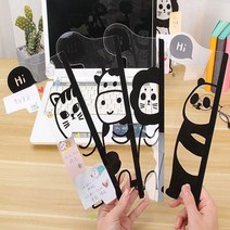 모니터 아크릴메모판 컴퓨터 메모보드 동물캐릭터 좌우세트