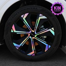 [JR SHOP] EV6 튜닝 GT 20인치 휠 스티커 스킨, 홀로그램