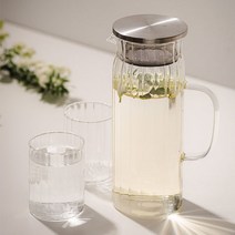 Object MiN 내열유리 물병 스텐뚜껑포함, 1.4L