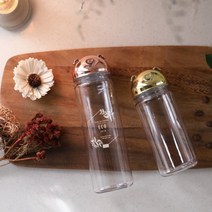 국산 투명 피그 마이보틀 판촉물 인쇄 텀블러 500ml RD-09897, 로즈골드