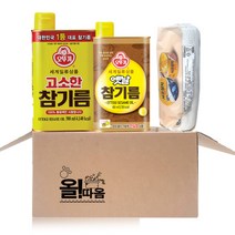 오뚜기 고소한참기름 500ml + 옛날참기름 450ml, 1세트