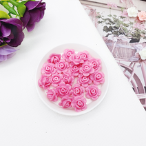 큐티 장미 비즈 팔찌 반지 공예 악세사리 만들기 재료, 핫핑크