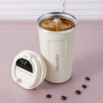 스마트 보온병 온도표시 380ml 510ml Smart Thermos Bottle for Coffee LED Temperature Display Thermal Mug Insulat, [01] 380ml, [03] Blue