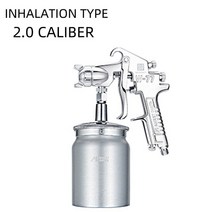 다용도W-77 Pneumatic Sprayer 2.0/2.5/3.0mm Nozzle Auto/F다목적nit다목적e Tool Airbrush Paint Gun For, 02 W 77 lower pot 2 0