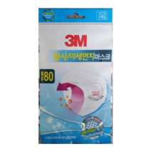 3M 이지핏 황사 미세먼지 마스크 KF80 성인용 1개입