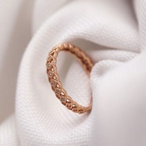 사강 스위트 템포 14K 화려한 골드 가드 금 링 반지 (20.5~25호)