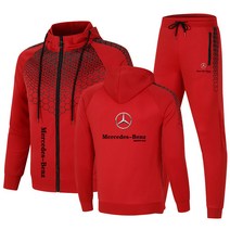 벤츠 레이싱 트레이닝복세트 기모후드집업 재킷+바지세트 동호회 모임 카레이서 단체복 리베르샵