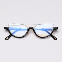 스타일호른 독특한 여성 캣츠아이 투명안경테 블루라이트 차단 안경