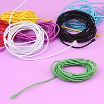 헤어밴드 머리끈 만들기 컬러 천고무줄 고무줄놀이, 하늘색, 상세페이지참조