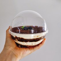PET 지구모양 중형 투명 티라미수용기 100개 원형보틀케익포장 돔형 구 카페디저트포장용기 공룡보틀케이크케이스 케이크보관함 도시락케이크용기 도시락케이크상자 제과포장 딸기베이커리용, PET 지구 (중) 400ml 100개