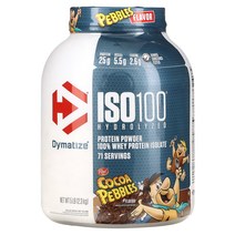 Dymatize 다이마타이즈 가수 ISO100 100% 분리유청단백 아 페블 2.3kg(5lb)