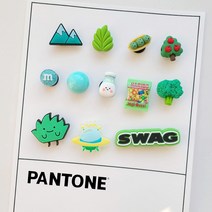 [ 단품 ] 그린 팬톤 신발 악세사리 초록 식물 나무 야광 초콜릿 우유 사탕 젤리