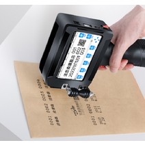 핸드 마킹기 휴대용 잉크젯 프린터 유통기한 바코드 날인기, 스탠다드 블랙고점착잉크