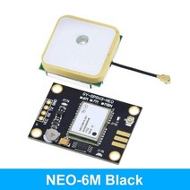 아두이노키트 프로그래밍 전자 아두이노 모듈 부품 gy-neo6mv2 새로운 neo-6m gps 모듈 neo6mv2 비행 제어 eeprom mwc apm2.5 arduino 용, neo-6m 검정