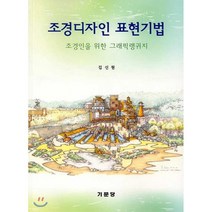 조경디자인 표현기법:조경인을 위한 그래픽팽귀지, 기문당, 김신원 저