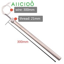 건강 온수매트 220v 카트리지 히터 1/2 "스레드 침수 온수기 파이프 0.3KW/0.5KW/1KW/1.5KW/2KW, 05 2kw L300mm_01 220v