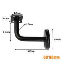 도구 계단 난간 브래킷 Bannister 가드 레일 하드웨어 스테인레스 스틸 벽 지원 신제품 100%, 02 60x80mm