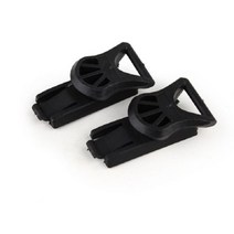 스키헬멧 스노우보드헬멧 에어소프트 헬멧 어댑터 19mm 라이트 비전 고글 회전 클립 레일 1 쌍 빠른 CS 군사 액세서리, 검은색