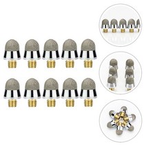 10 Pcs Touch Capacitive Tip Replaceable Fiber Tips Soft Pen Aluminum Alloy Replacement Touchscreen S, [01] Silver
