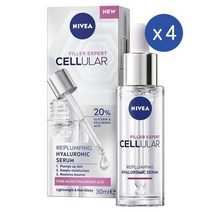 니베아 셀룰러 필러 엑스퍼트 리플럼핑 히알루로닉 세럼 30Ml Nivea Replumping Hyaluronic Serum, 4개
