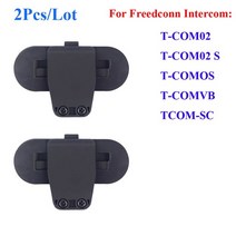 2 개몫 freedconn 클립 부품 t-comvb tcom-sc 오토바이 블루투스 방수 헬멧 인터폰 클립 버클 액세서리, 나사 클립
