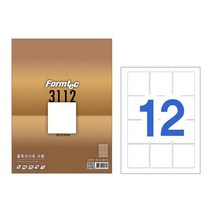 LS-3112 12칸 100매 물류관리용 라벨 레이저 잉크젯 겸용, 단품
