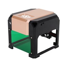 미니 레이저 각인기CNC 레이저 각인기 3000mw 미니 데스크탑 프린터 DIY 자동 절단기 3w 조각기, 02 gold_03 UK plug