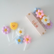 생일초 파티초 귀여운초 예쁜초, 스마일꽃초, 1개