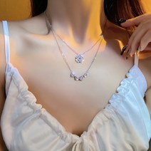 설 선물 s925 순은 럭키 하트 네잎클로버 목걸이