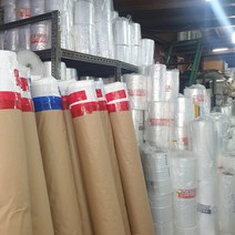 (두께0.03mm) pe롤비닐 폴리에틸렌 투명 마끼 이사 타겜 건축 공사용 통대형 비닐 (여러가지 사이즈), 폭17cmx길이457M