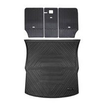 테슬라 모델 Y용 플레인 TPE 매트 프렁크 및 카고 하단 수납 공간 트레이 라이너, Seat-Trunk 2 kits, 기아