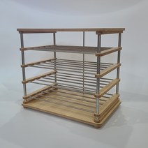 카티야 오븐렉 위즈웰 인헨스 전용 / 대형오븐 트레이용 미니오븐랙, 2자작나무, 2.바퀴추가