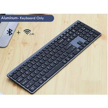 키보드 레이저 무접점 무선 razer B.O.W 백라이트 키보드 컴퓨터 2.4Ghz 또는 블루투스 알루미늄 품질 전체, 한개옵션2, 01 Black, 한개옵션1