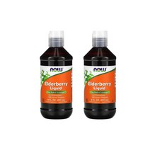 NOWFOOD 나우푸드 액상 엘더베리 500mg 237ml(8fl oz) 구연산 및 소르빈산칼륨 X 2EA, 2개