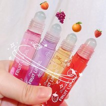 프레시 프루트 롤온 립 밤 립 메이크업 프라이머 모이스처라이징 투명한 립 오일 오래 지속되는 수분 립 글로스 화장품, 없음, 06 cherry