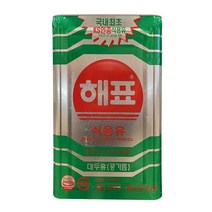 해표 콩식용유 대두유 콩기름 업소용 18L, 1통
