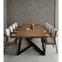 6인용 8인용 대형 회의 테이블 원목 10인테이블 2400 우드슬랩, 160x70x75 두께 5 cm