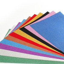 [아이디몬] 스티커 글리터지 반짝이종이 케이크토퍼 A4 80g 10색상, 9. 분홍