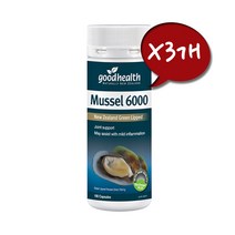 Good Health 뉴질랜드 정품 굿헬스 초록입홍합 6000mg 100캡슐 3개세트
