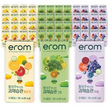 이롬 황성주박사의 과채습관 옐로우 퍼플 그린 190ml x 16팩씩 3박스, 48입