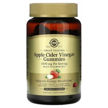 Solgar Apple Cider Vinegar 솔가 애플사이다비니거 구미젤리 500mg 100입, 1개, 기본