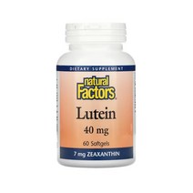 Natural Factors 내추럴팩터스 루테인 지아잔틴 40mg 60정 Lutein Zeaxanthin