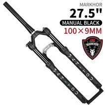 에어 자전거 서스펜션 쇼바 안장쿠션 충격흡수 싯포스트 Manitou-MARKHOR 자전거 포크 26 27.5 인치 29er, 05 27.5 Cone black