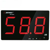벽걸이 소음측정기 LED 전광판 데시벨 미터 공사장, SW525G (21x13cm) 데이터 저장