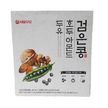 서울우유 검은콩 호두 아몬드 두유 16팩, 190ml, 16개