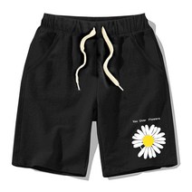 빅사이즈 스판 여름 면 반바지 트레이닝 츄리닝 캐주얼 오버.플라워