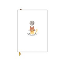 A5 풀 컬러 21 cmx15 cm 노트 라이프 3년 일기 일기장 일본제 일자 표시 있어 언제부터라도 시작할 수 있다 열기 쉬운 신 PUR 제본 나무의 디자인 116266, 책갈피 포함 A5 사이즈, 고양이 디자인